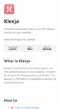 Mobile Screenshot of kleeja.com